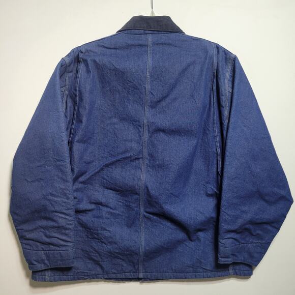 Vintage Carhartt 8LC Denim Chore Coat Jacket 50 (2XL) Blanket Lined Union 2PAC - Picture 16 of 16